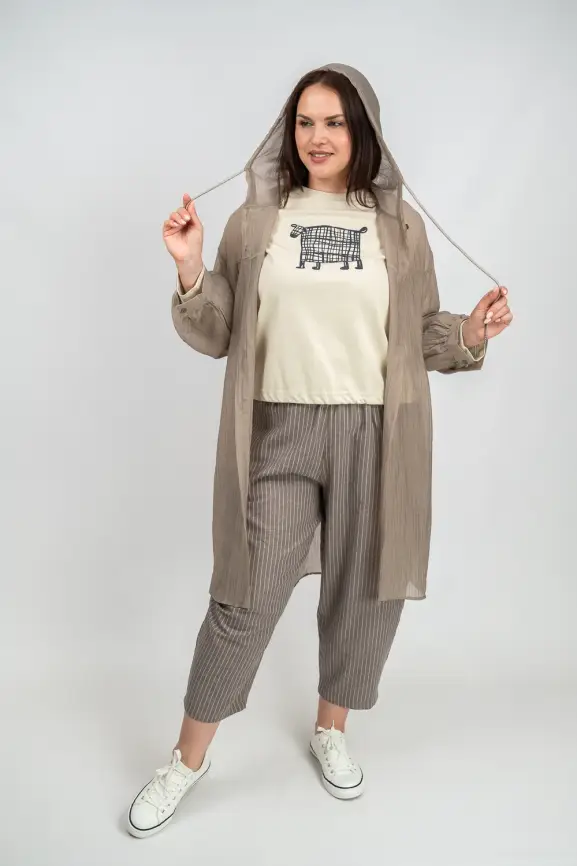 Пыльник рубашка удлиненный 9087 Размер 50-58 фото 52