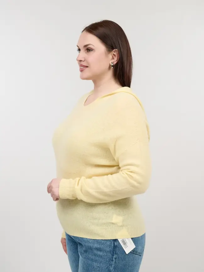 Шерстяной джемпер с капюшоном 25676 Размер 46-54 фото 29