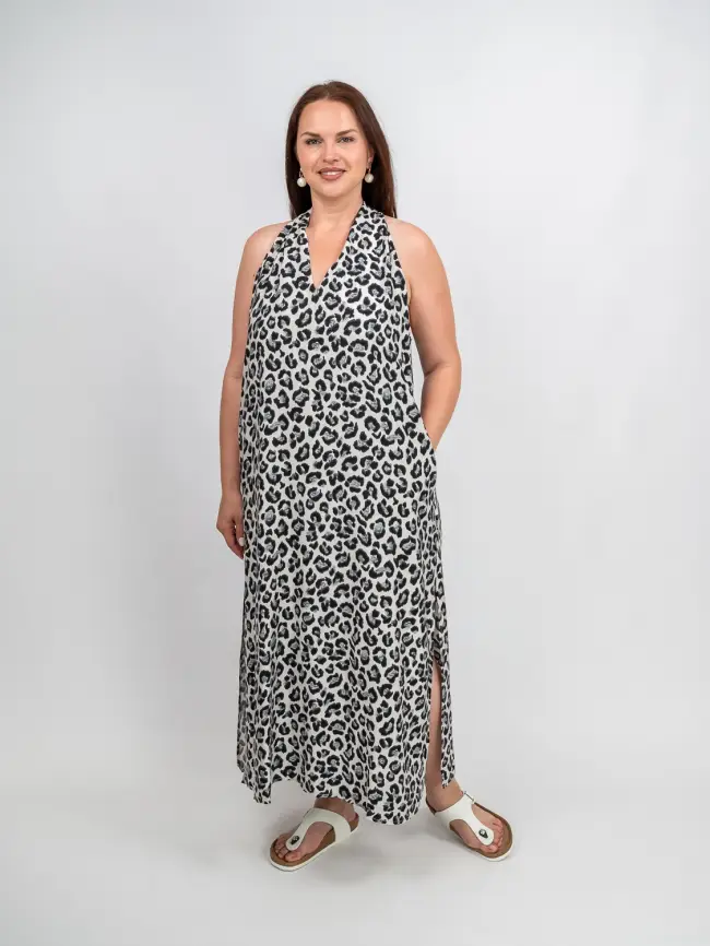 Сарафан с принтом Леопард 0027 размер 52- 56 фото 6