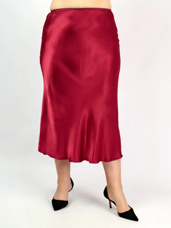 Юбка атлас 9298-1 Размер 48-56 фото 121