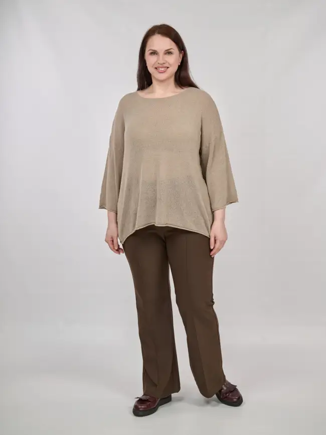 Джемпер облегченный ЭттоПлюс 25107-1 Размер 50-58. фото 75