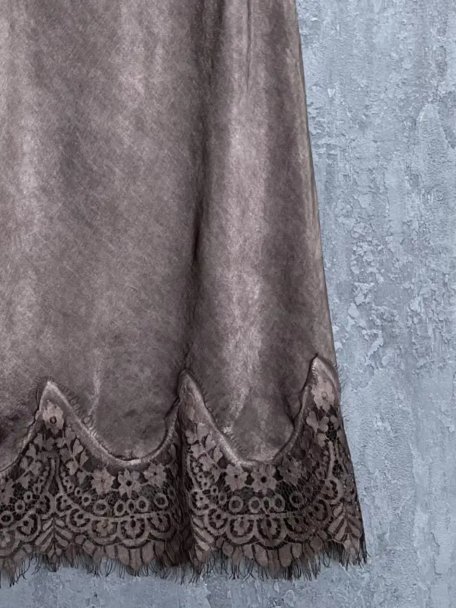 Юбка с кружевом 6292 Италия Размер 46-54 фото 44