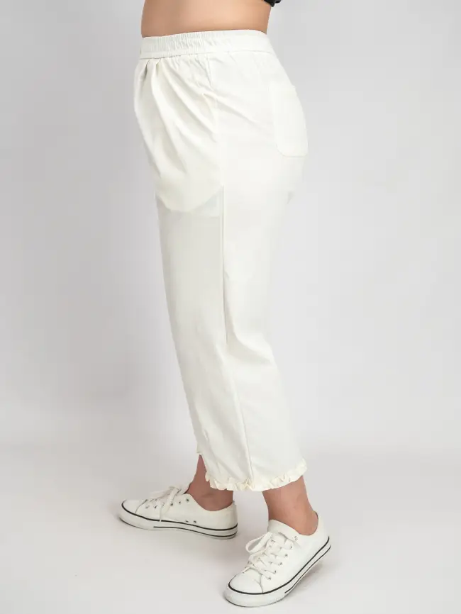 Брюки лето с рюшами 1239 размеры 48- 58 фото 5