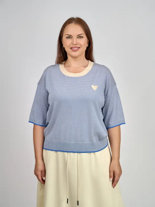 Джемпер облегченный ЭттоПлюс 25415 размер 48-54 фото 28