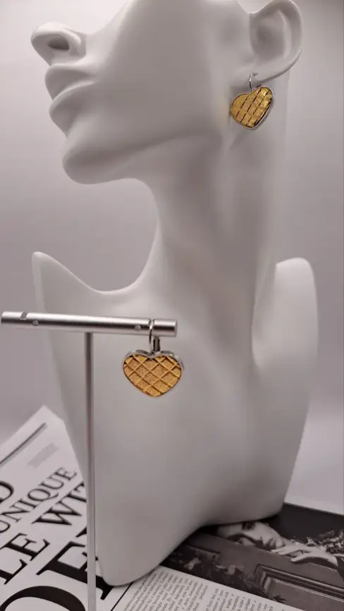 Серьги Имбирное печенье Б0068 фото 3