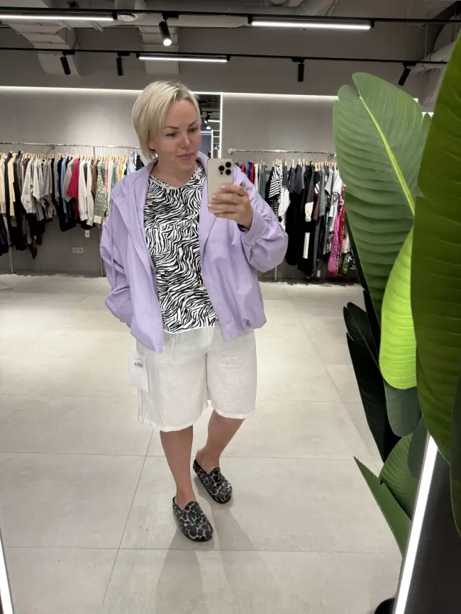 Ветровка облегченная с капюшоном 25185 Размер 52-58 фото 7