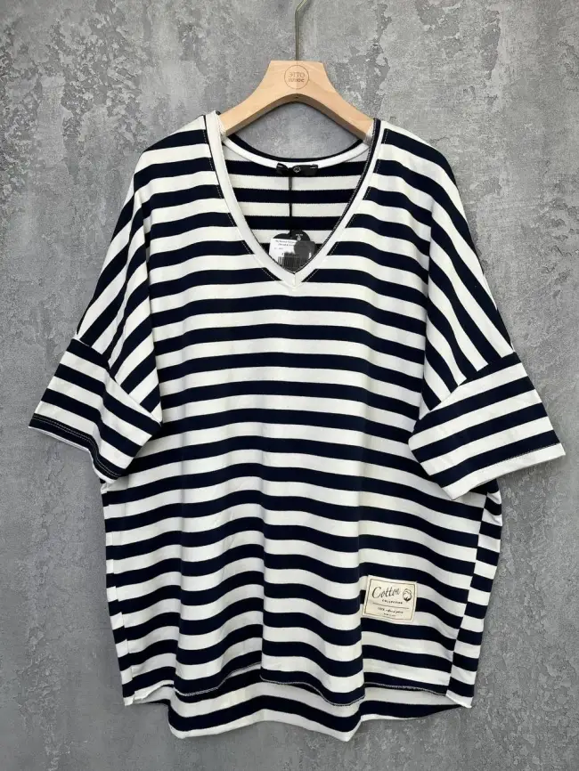 Футболка полоска Cotton 3497 :: Футболки