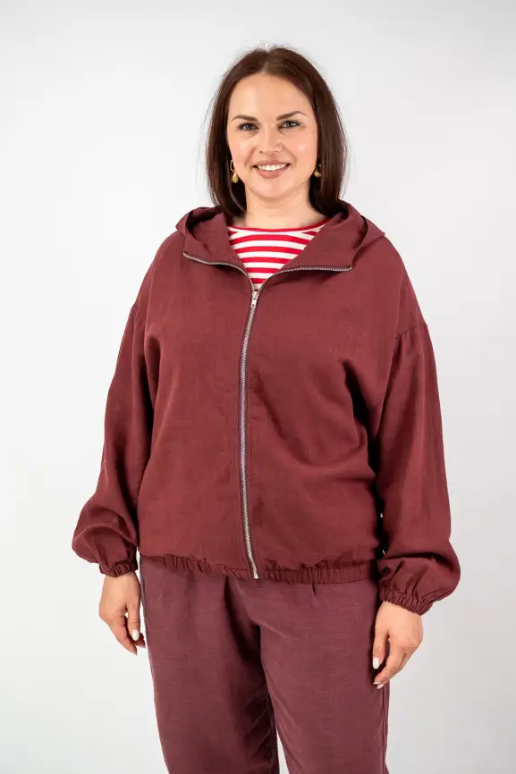 Бомбер лен 25016 фото 58