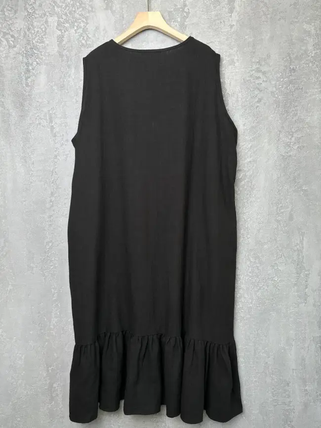 Сарафан волан лен 23300 Размер 54-58 фото 10