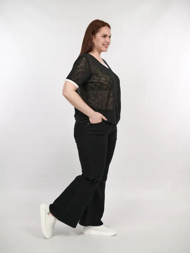 Джемпер короткий рукав 23066 размер 50- 58 фото 6