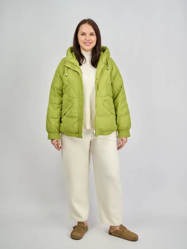 Пуховая куртка ЭттоПлюс 2553 Размер 48-54 фото 139