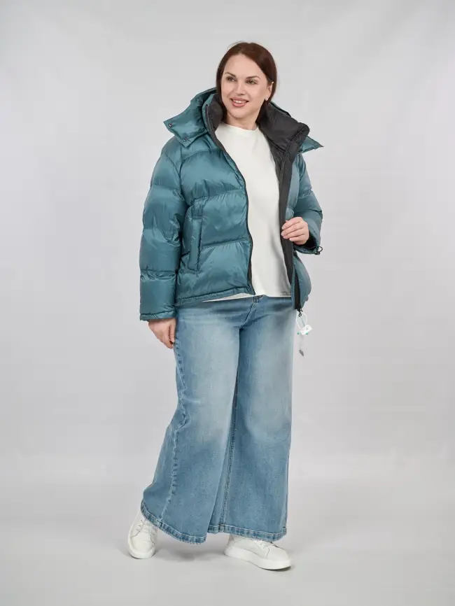 Пуховик зимний короткий 9903 Размер 50-58 фото 63