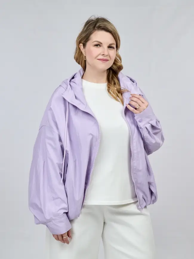 Ветровка облегченная с капюшоном 25185 Размер 52-58 фото 42