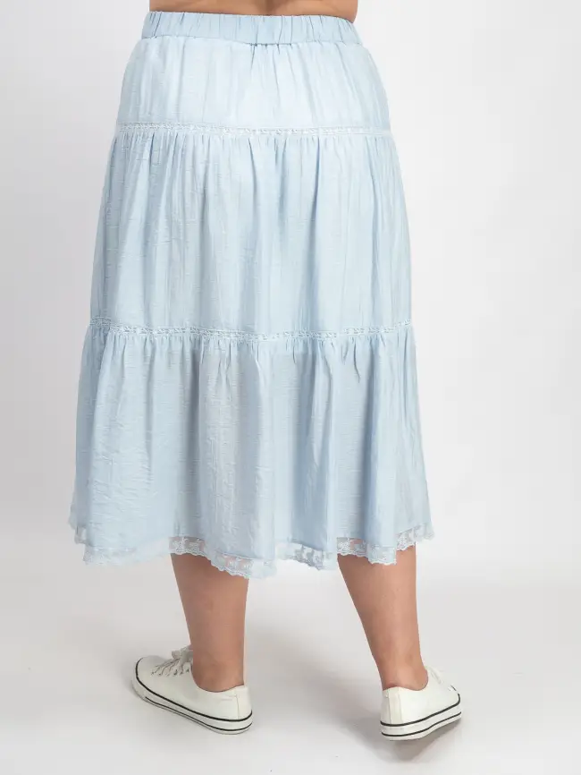 Юбка ярусная 1217 размеры 50- 56 фото 13