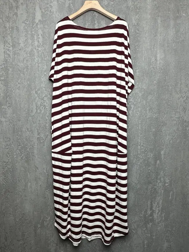 Платье в полоску ЭттоПлюс 0032 размеры 52- 56 фото 14