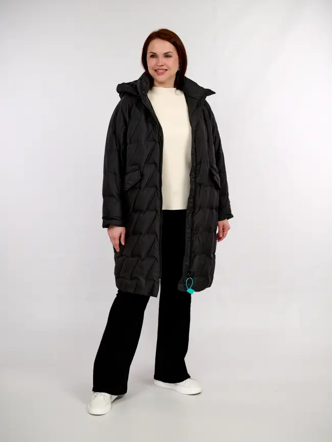 Пальто "Зиг-Заг" 6536 Размер 50-56 фото 25