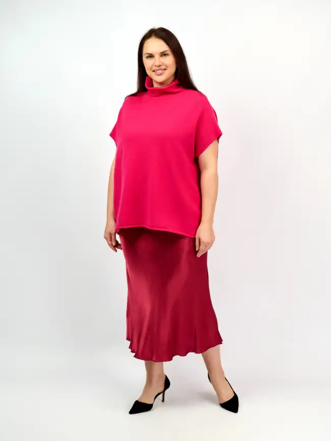 Юбка атлас 9298-1 Размер 48-56 фото 120