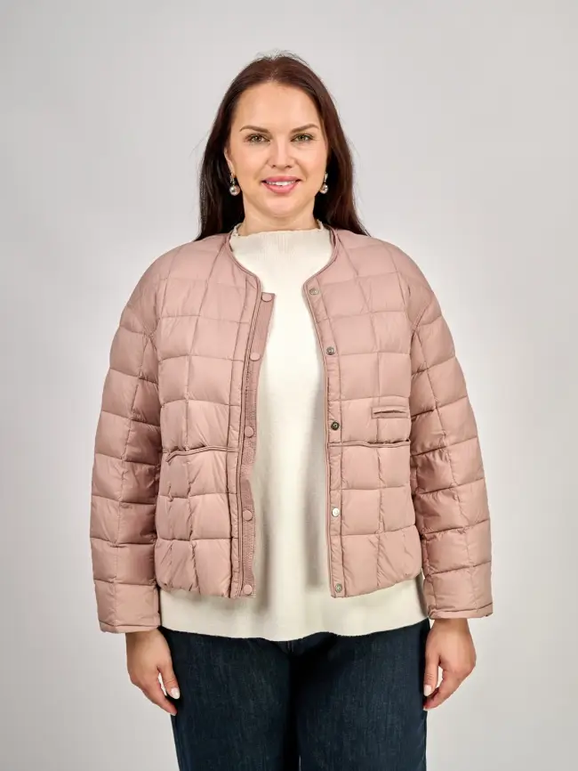 Куртка пух легкая 8176 Размер 44-52 фото 1