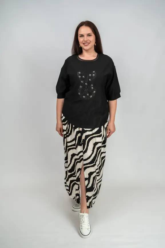 Юбка ЭттоПлюс 0023 Размеры 48-60 фото 3