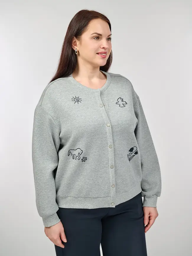 Кардиган 3510-1 Размер 50-58 фото 19