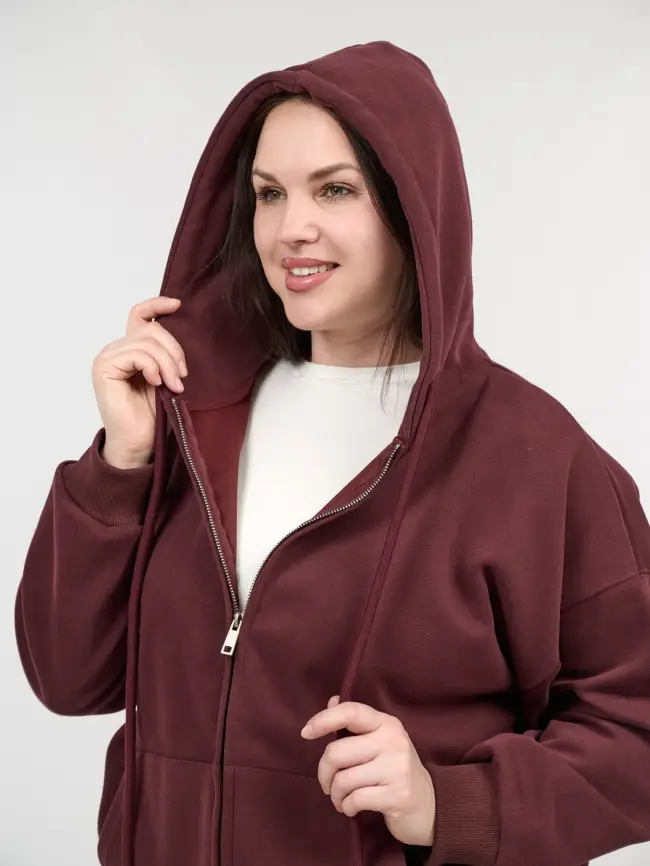 Худи зип оверсайз 505 Размер 50-58 фото 33