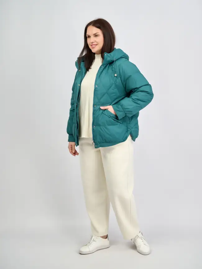 Пуховая куртка ЭттоПлюс 2553 Размер 48-54 фото 168