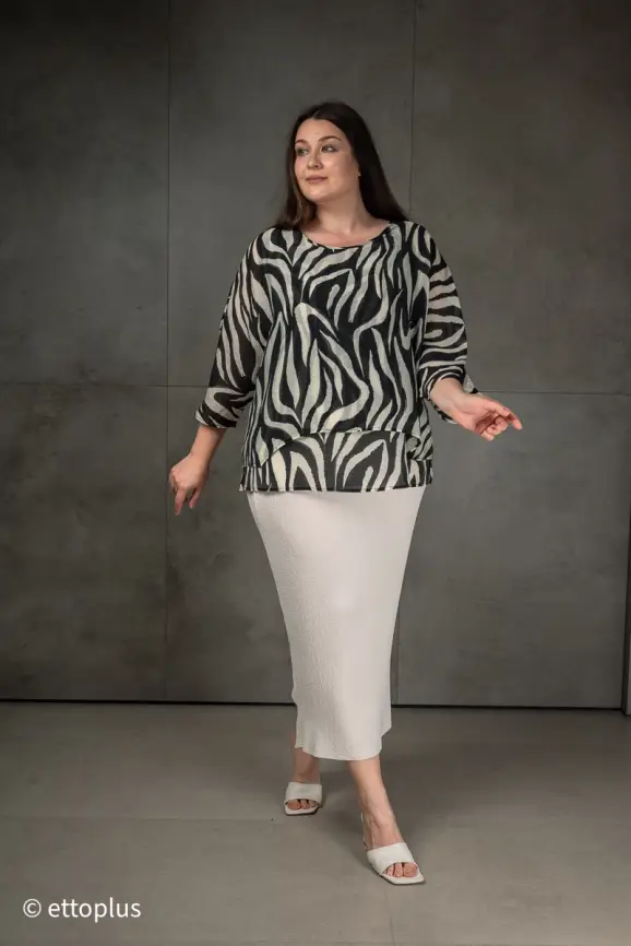Блуза ЭттоПлюс 30059 Размер 50-58 фото 10