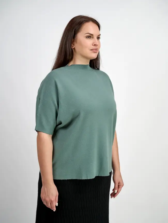 Джемпер короткий рукав ЭттоПлюс 707 Размер 50-58 фото 30