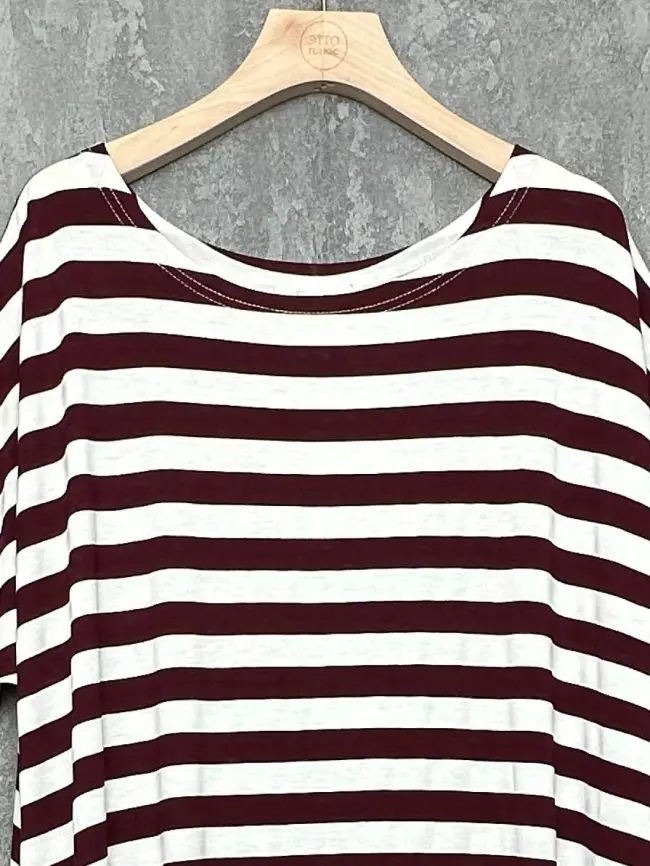 Платье в полоску ЭттоПлюс 0032 размеры 52- 56 фото 11