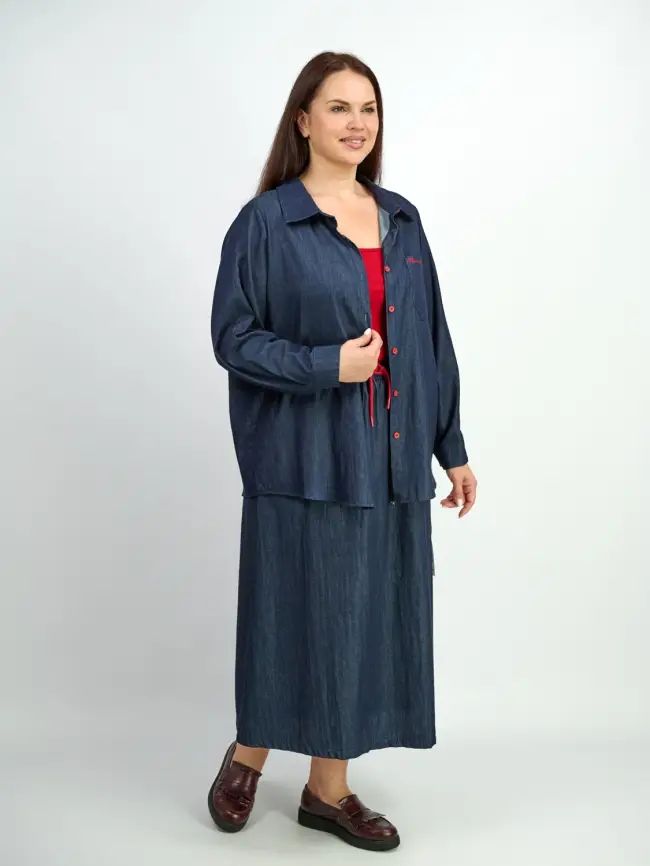 Костюм тройка 8102 Размеры 48-56 фото 8