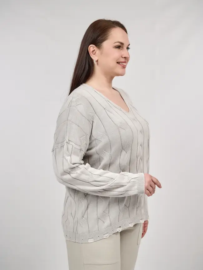 Джемпер Италия косы 3388 Размер 50-58 фото 68