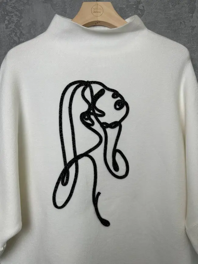 Джемпер "Девушка" 0921 Размер 46-54 фото 13