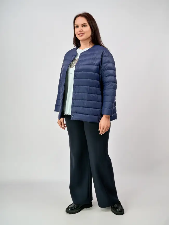 Легкая пуховая куртка 8802 Размер 46-56 фото 42