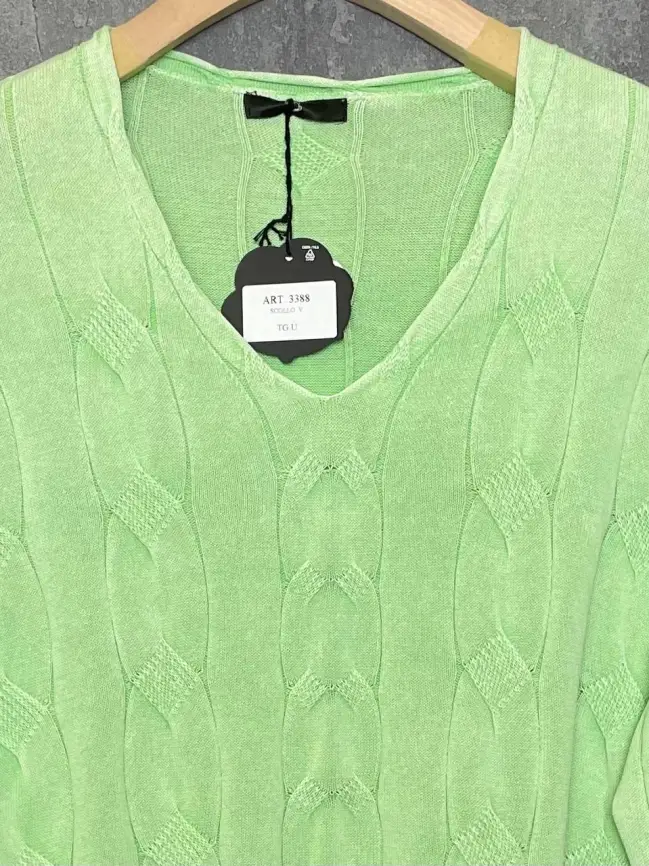 Джемпер Италия косы 3388 Размер 50-58 фото 5