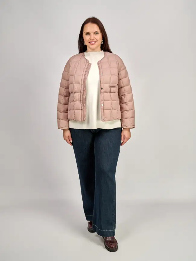 Куртка пух легкая 8176 Размер 44-52 фото 31