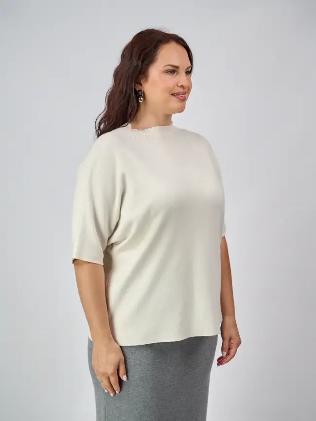 Джемпер короткий рукав ЭттоПлюс 707 Размер 50-58 фото 10