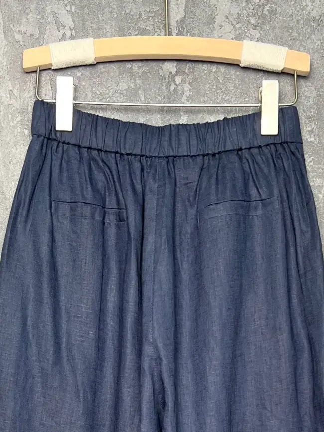 Брюки лен палаццо 25030 фото 11