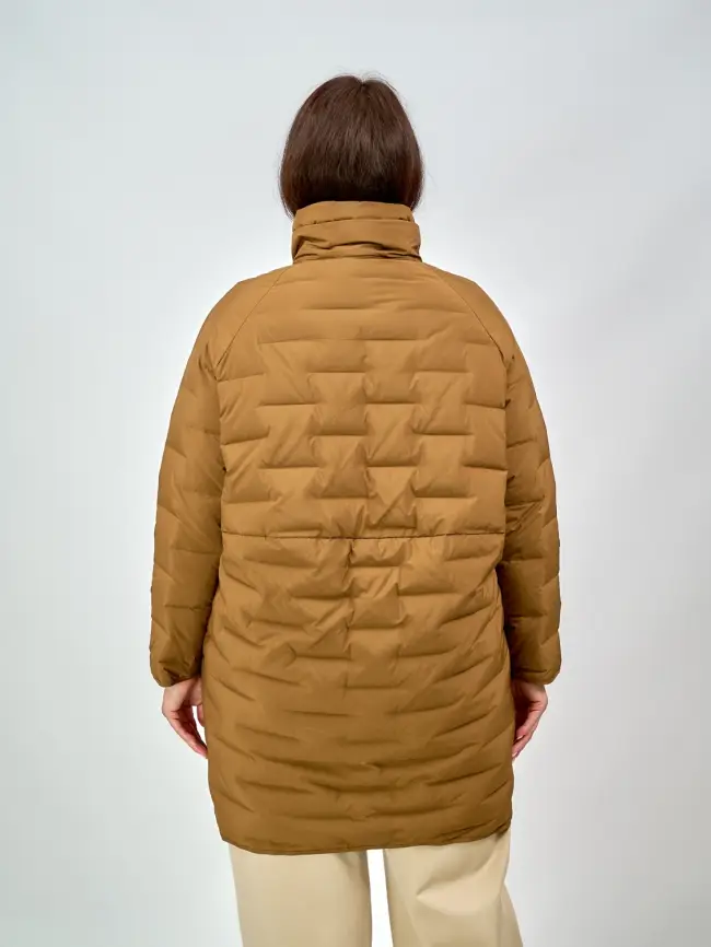 Пуховое пальто "Диана" 4272 Размер 46-56 фото 25