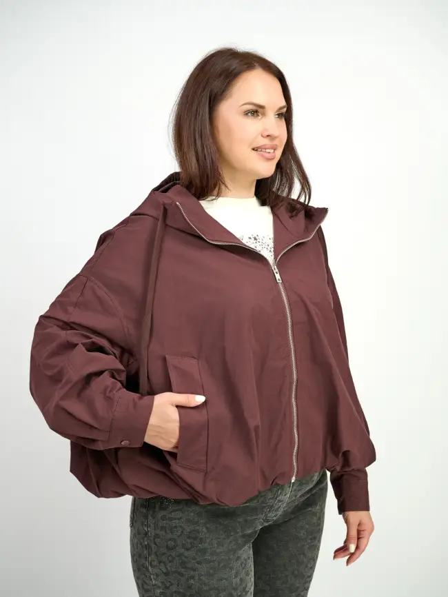 Ветровка с капюшоном 25170 Размер 50-60 фото 12
