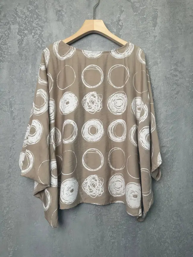 Блуза оверсайз ЭттоПлюс 31599 Размер 48-58 фото 19