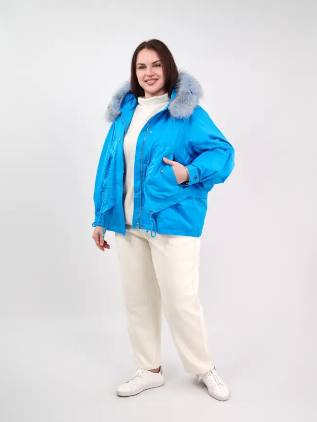 Пуховая куртка "Снежок" 8998 Размер 48-54 фото 24