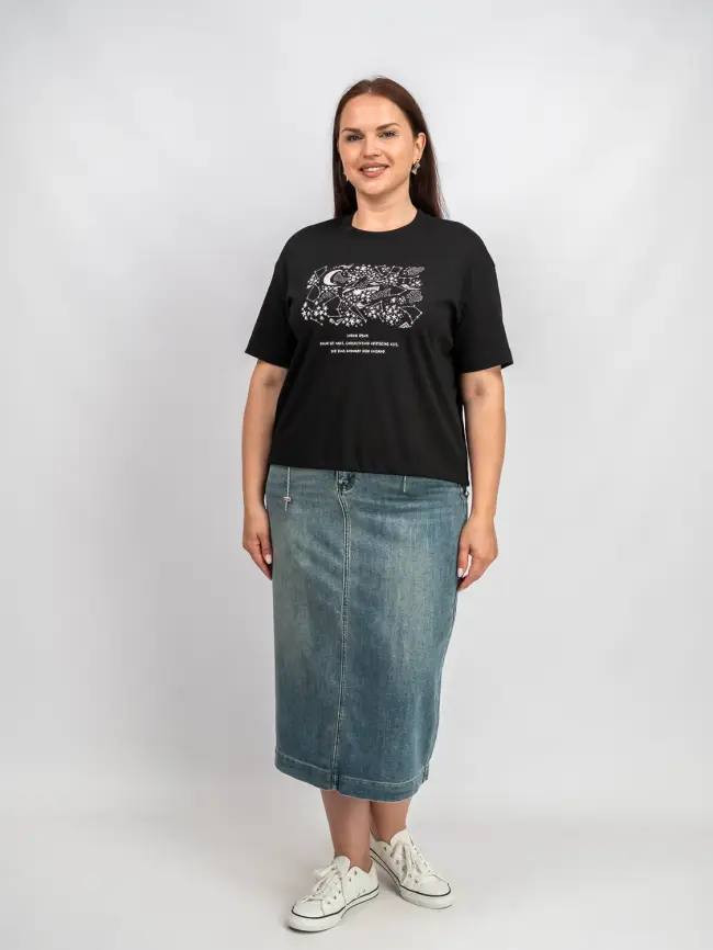 Футболка с принтом 95143 Размер 50-54 фото 16