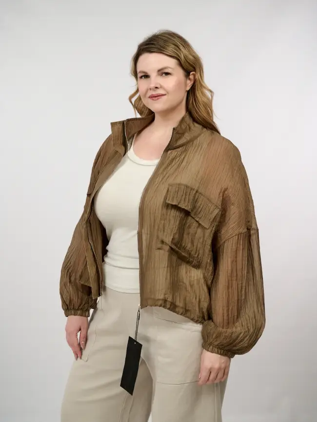 Ветровка-пыльник 9025 Размер 50-58 фото 70