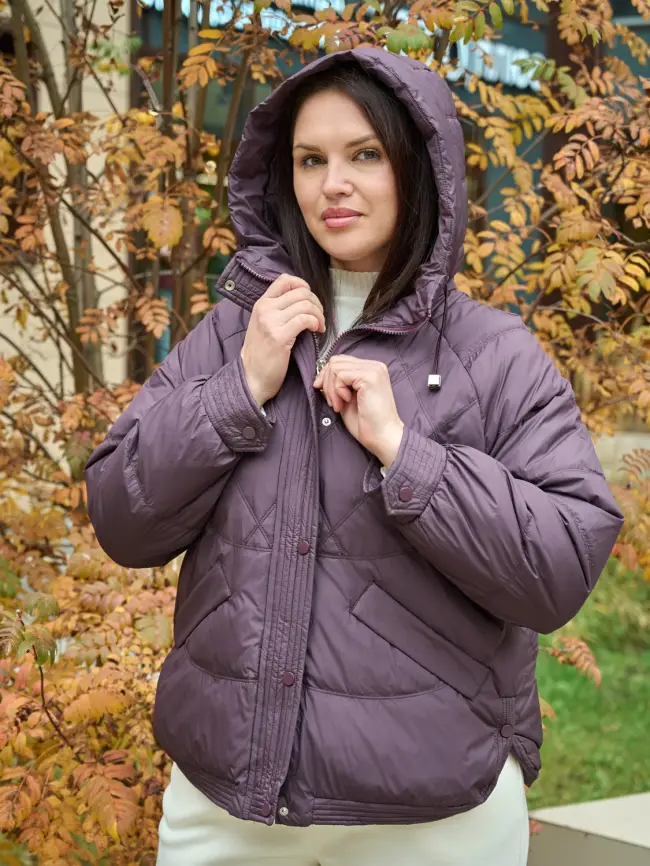 Пуховая куртка ЭттоПлюс 2553 Размер 48-54 фото 5