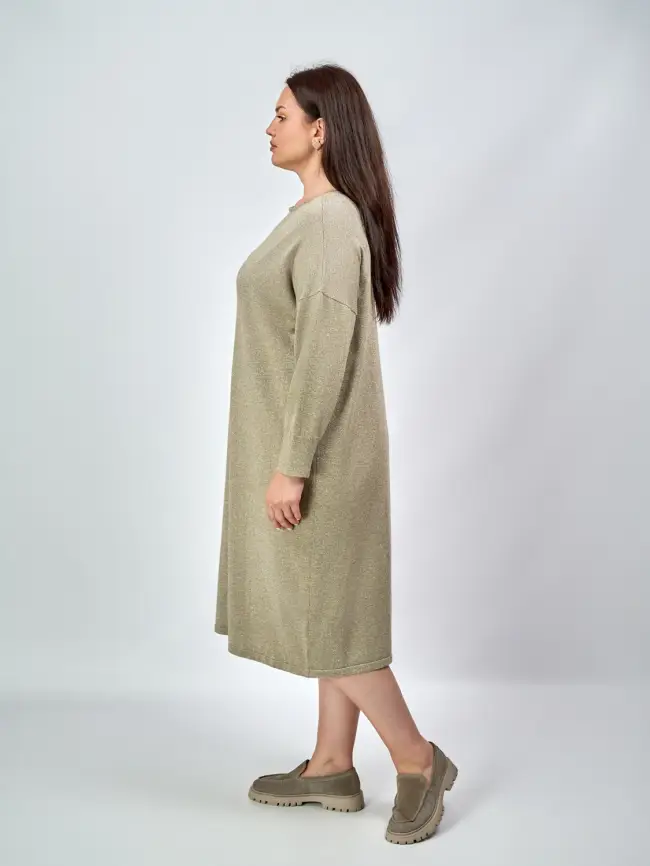 Платье люрекс ЭттоПлюс 83035 Размер 50-58 фото 2