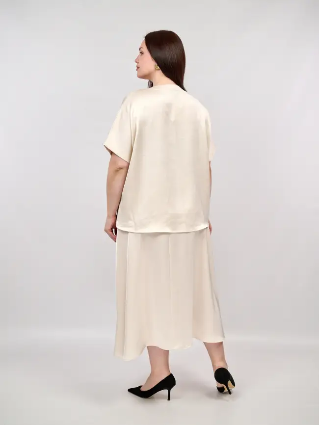 Юбка ЭттоПлюс 1001-1 Размеры 52-58 фото 3