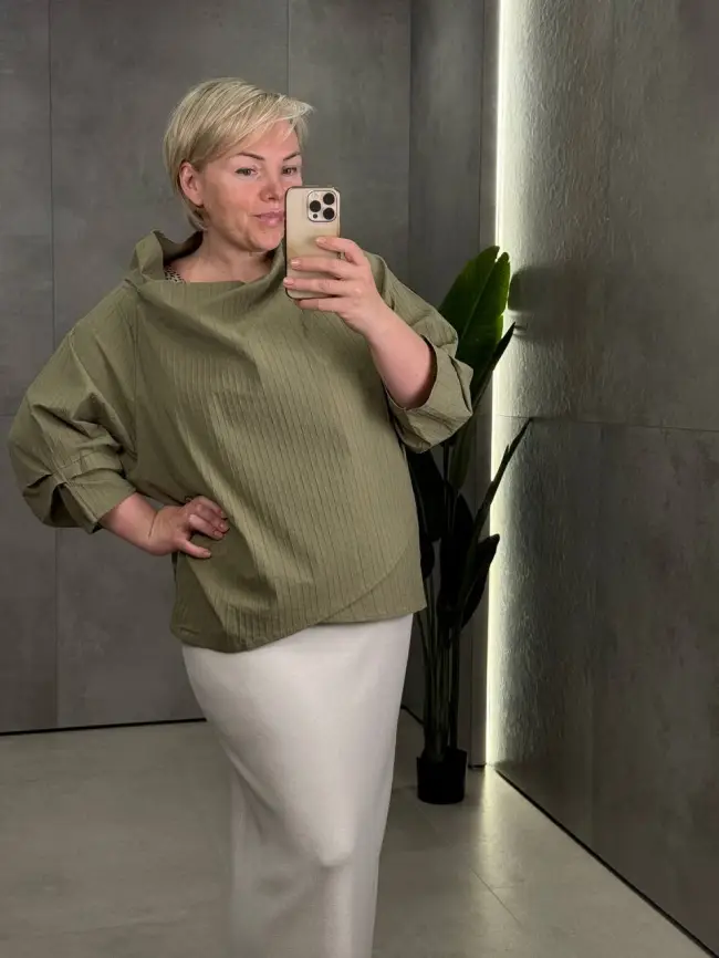 Блуза 33491 ЭттоПлюс Размер 50-58 фото 58