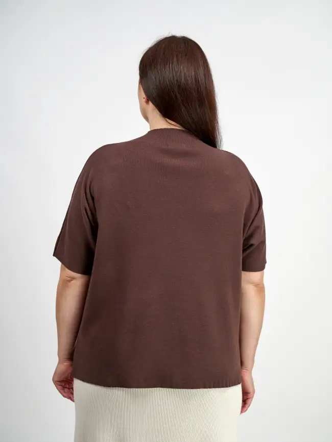 Джемпер короткий рукав ЭттоПлюс 707 Размер 50-58 фото 58