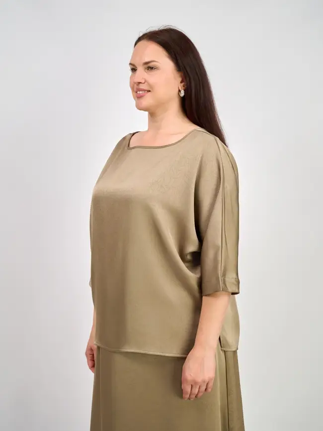 Блуза ЭттоПлюс 1005 Размер 50-58 фото 4