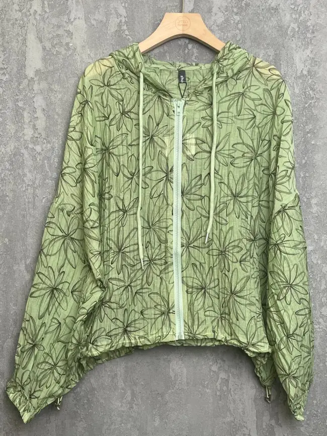 Ветровка-пыльник на молнии 9182 Размер 50-58 фото 30